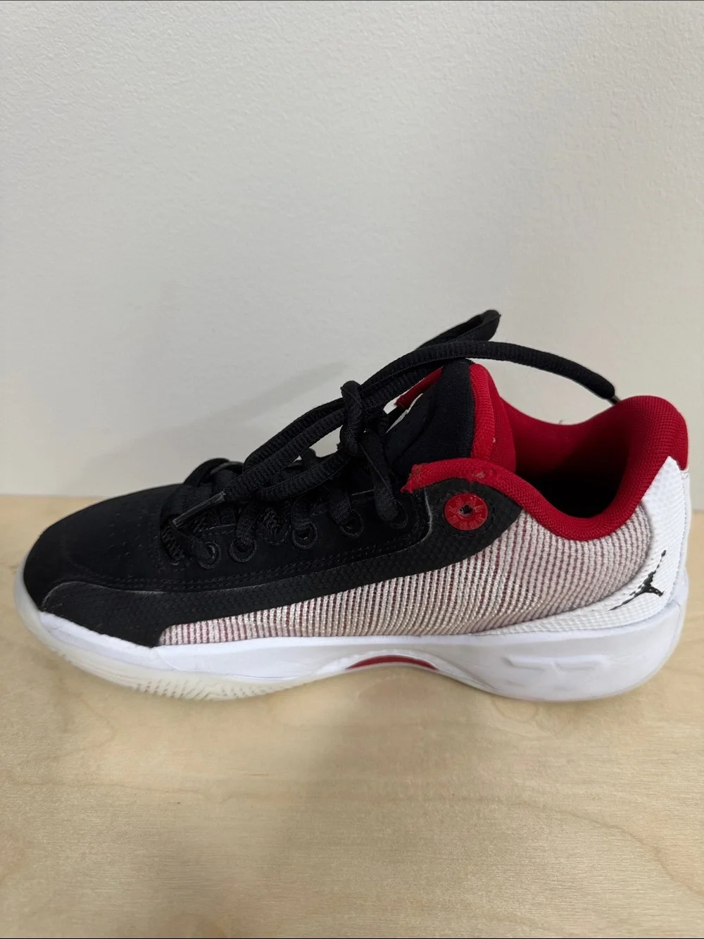 Black and Red Youth Athletic Sneakers